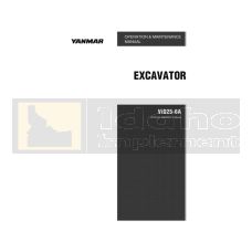 Yanmar Excavator ViO25-6A Operation Manual - Digital Download