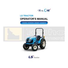 LS Tractor XG-Series Operation Manual - Digital Download