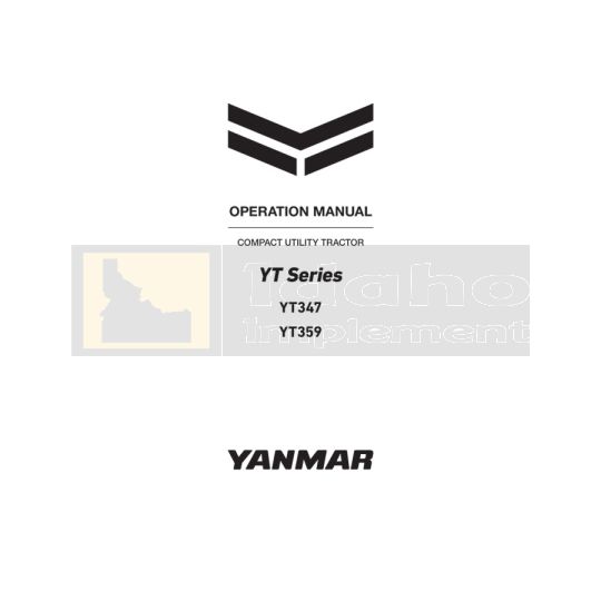 Yanmar Tractor YT347 Operation Manual - Digital Download