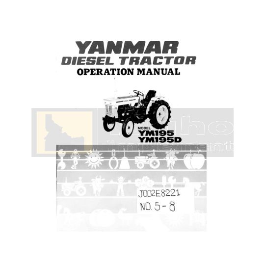 Yanmar YM195 Operation Manual 