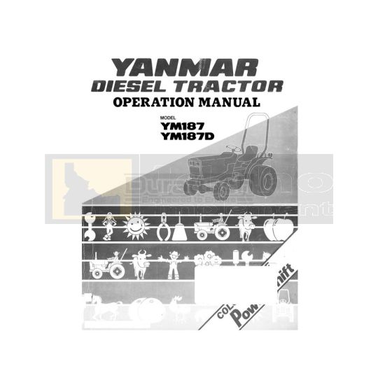 Yanmar Tractor YM187 Operation Manual - Digital Download