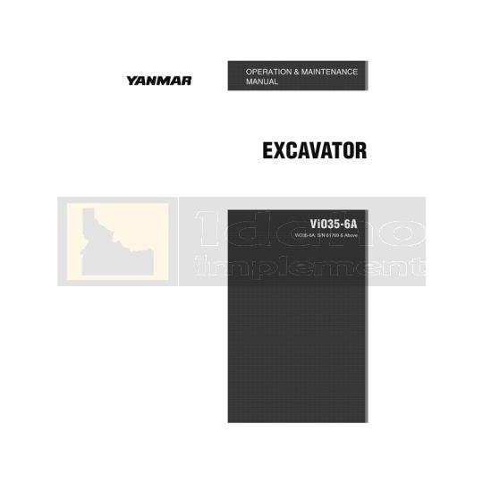 Yanmar ViO 35-6A Operation Manual